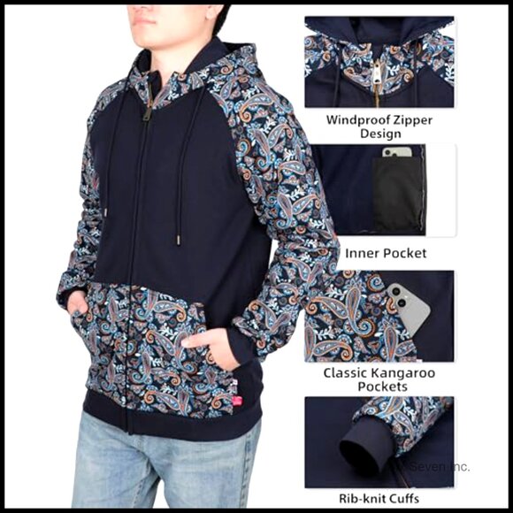 Flame Resistant Hooded Sweatshirt Zipper Front Fleece Workwear Active - Picture 3 of 7